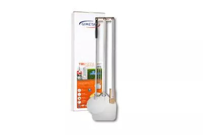 Gi.Metal - Kit completo ad uso domestico, per preparare la pizza composto da pala, palettino, spazzola ed un pratico appendipale a parete.