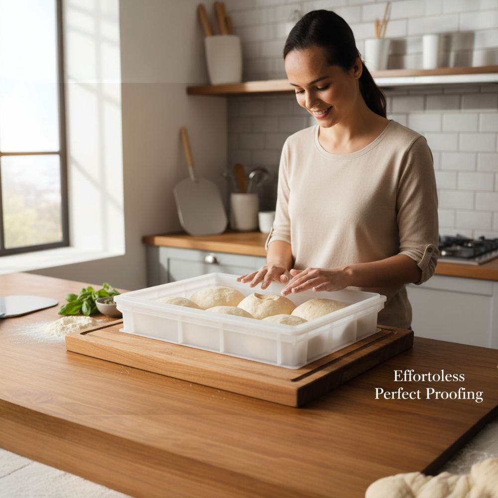 Cassetta per Lievitazione Pizza e Pane + coperchio 60x40x13H