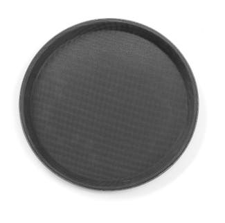 Hendi - Vassoio di servizio, rotondo, antiscivolo colore nero.