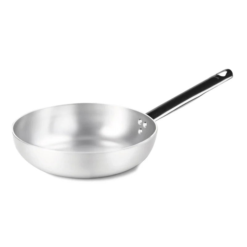 Pentole Agnelli - Padella svasata alta a saltare in alluminio 3mm – 1 manico Ø40