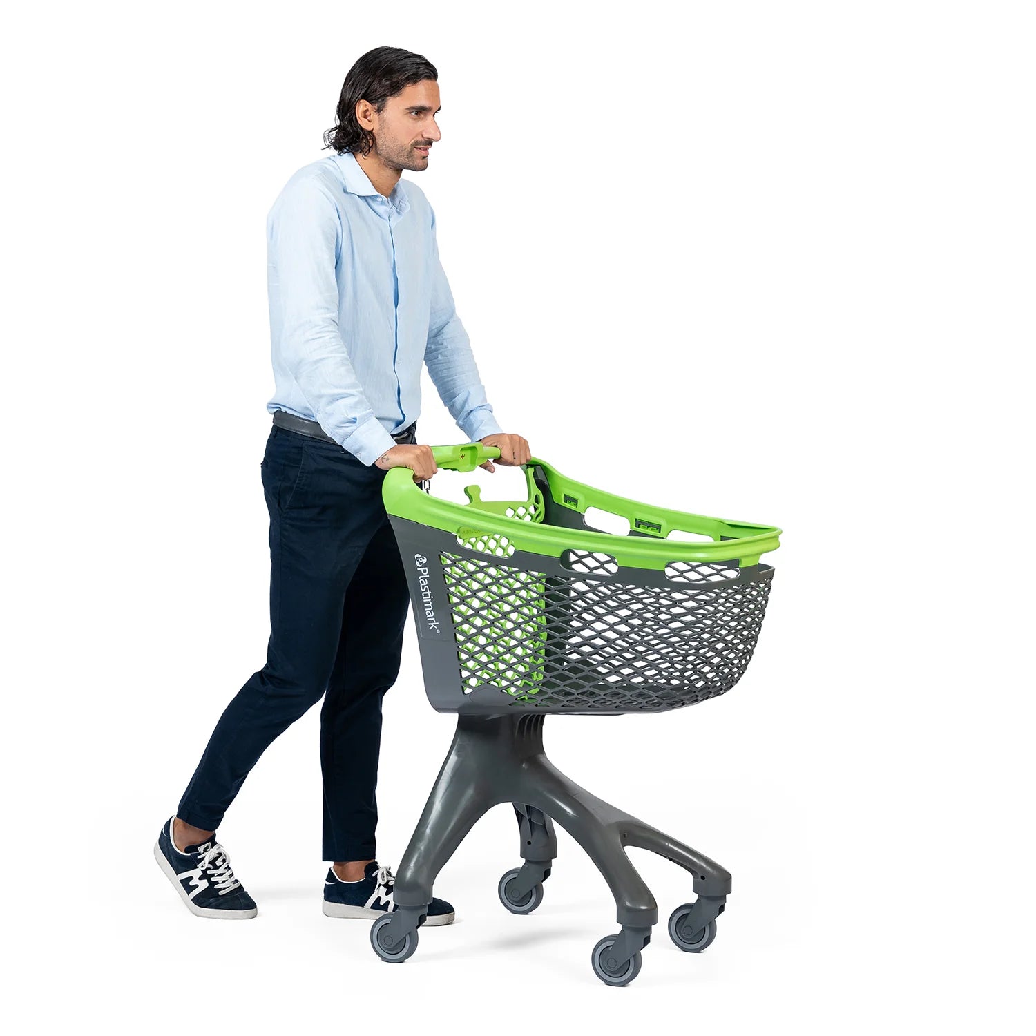 Plastimark - Dedicato alle piccole e medie superfici di vendita, per design accurato e progettualità tecnica, PLEASY rappresenta appieno la svolta innovativa del carrello per la spesa. Concepito come prodotto ultraleggero, si presenta in un unico blocco s