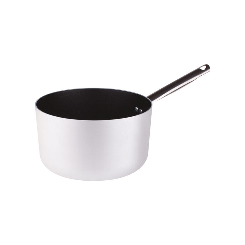 Pentole Agnelli - Casseruola antiaderente alta in alluminio 3mm – 1 manico Casseruola alta in alluminio 3mm
Antiaderente interno
1 manico in acciaio Inox
Adatta per i piani cottura a gas, elettrica e radiante.
Diametro: Ø28