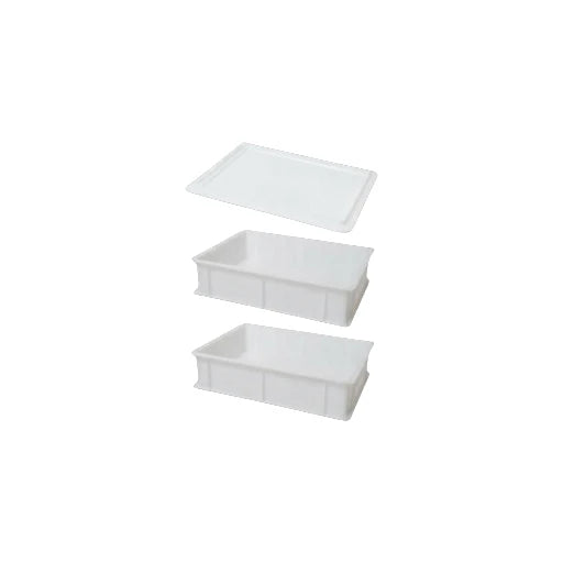 Genus dei Dei | Vaschetta per lievitazione Pizza e Pane - Due vaschette 30 x 40 H.10 + Un Coperchio