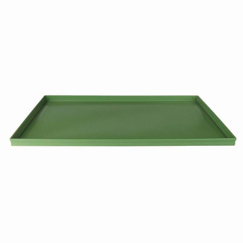 Pentole Agnelli - Teglia rettangolare im lega alluminio microforata antiaderente con bordi dritti Mis.: 60x40